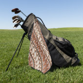 Muster indonesischer Batik Golfhandtuch (Gras)