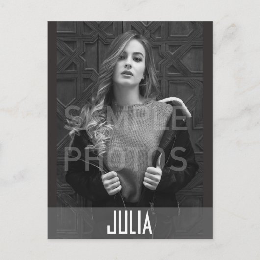 Muster-Karten Kopfschuss-Comp-Vorlage Postkarte (Vorderseite)