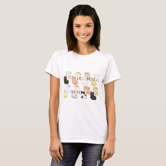 Muster-Katze T-Shirt