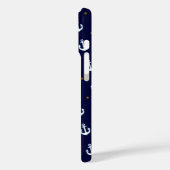 Muster kleiner weißer Anker Case-Mate iPhone Hülle (Rückseite / Links)