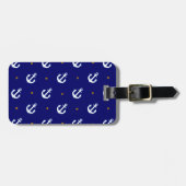 Muster kleiner weißer Anker Gepäckanhänger (Vorderseite horizontal)