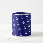 Muster kleiner weißer Anker Tasse (Zentrum)