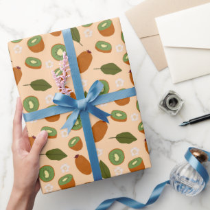 Muster-Kollektion für Fruchtkörbe - Kiwi Wrapping Geschenkpapier