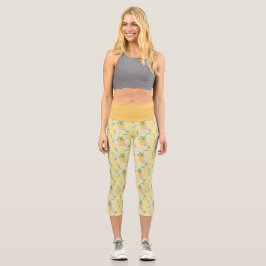 Muster-Kollektion für Obstkörbe - Ananas Capri Leggings
