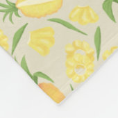 Muster-Kollektion für Obstkörbe - Ananas Fleecedecke (Ecke)