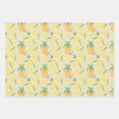 Muster-Kollektion für Obstkörbe - Ananas Geschenkpapier Set (Vorderseite 2)