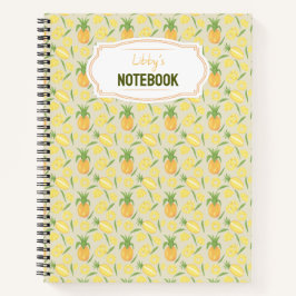Muster-Kollektion für Obstkörbe - Ananas Notizblock