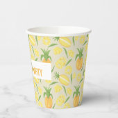 Muster-Kollektion für Obstkörbe - Ananas Pappbecher (Links)