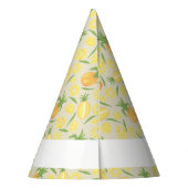Muster-Kollektion für Obstkörbe - Ananas Partyhütchen (Rückseite)