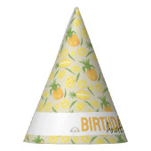 Muster-Kollektion für Obstkörbe - Ananas Partyhütchen (Links)