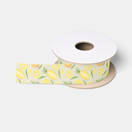 Muster-Kollektion für Obstkörbe - Ananas Satinband