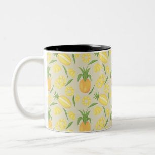 Muster-Kollektion für Obstkörbe - Ananas Zweifarbige Tasse