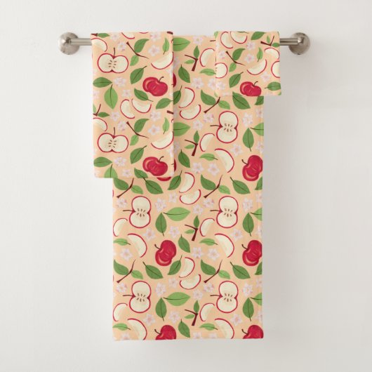Muster-Kollektion für Obstkörbe - Äpfel Badhandtuch Set (Insitu)