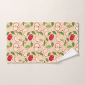 Muster-Kollektion für Obstkörbe - Äpfel Badhandtuch Set (Handtuch)