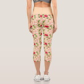 Muster-Kollektion für Obstkörbe - Äpfel Capri Leggings (Rückseite)