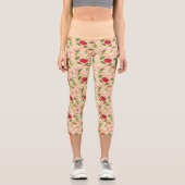 Muster-Kollektion für Obstkörbe - Äpfel Capri Leggings (Vorderseite)