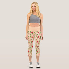 Muster-Kollektion für Obstkörbe - Äpfel Capri Leggings