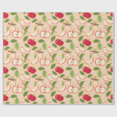 Muster-Kollektion für Obstkörbe - Äpfel Geschenkpapier (Flach)