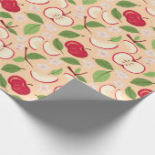 Muster-Kollektion für Obstkörbe - Äpfel Geschenkpapier (Ecke)