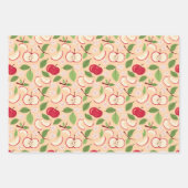 Muster-Kollektion für Obstkörbe - Äpfel Geschenkpapier Set (Vorderseite 2)