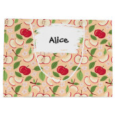 Muster-Kollektion für Obstkörbe - Äpfel Große Geschenktüte (Rückseite)