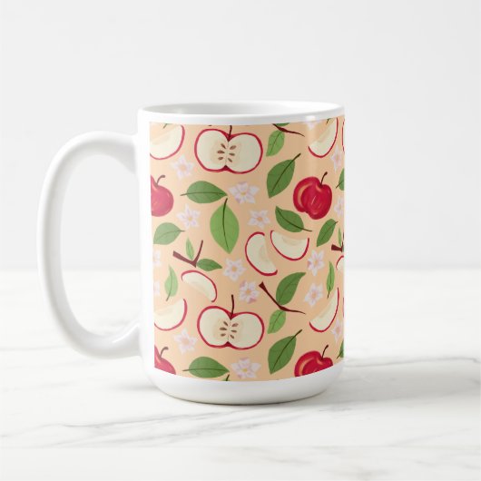 Muster-Kollektion für Obstkörbe - Äpfel Kaffeetasse (Links)