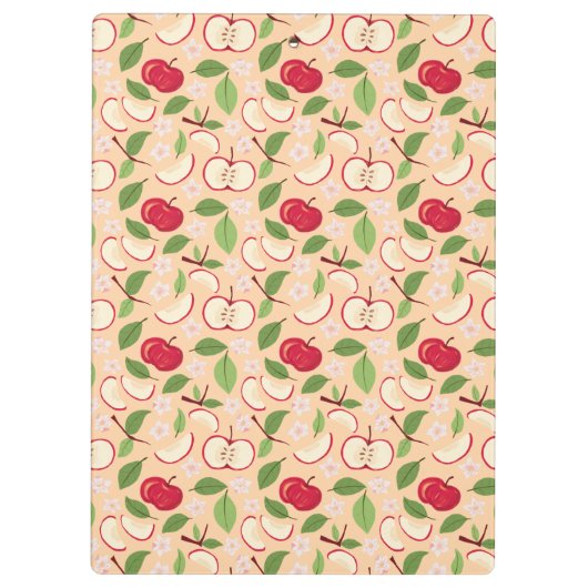 Muster-Kollektion für Obstkörbe - Äpfel Klemmbrett (Rückseite)