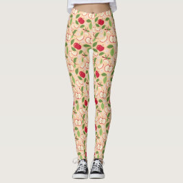 Muster-Kollektion für Obstkörbe - Äpfel Leggings