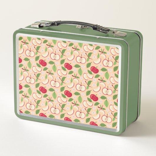 Muster-Kollektion für Obstkörbe - Äpfel Metall Brotdose (Rückseite)