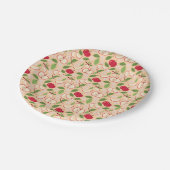 Muster-Kollektion für Obstkörbe - Äpfel Pappteller (Schrägansicht)