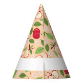 Muster-Kollektion für Obstkörbe - Äpfel Partyhütchen (Rückseite)