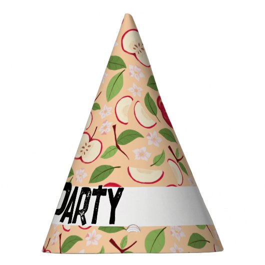 Muster-Kollektion für Obstkörbe - Äpfel Partyhütchen (Rechts)