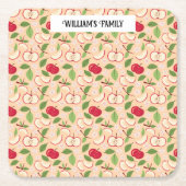 Muster-Kollektion für Obstkörbe - Äpfel Rechteckiger Pappuntersetzer (Vorderseite)