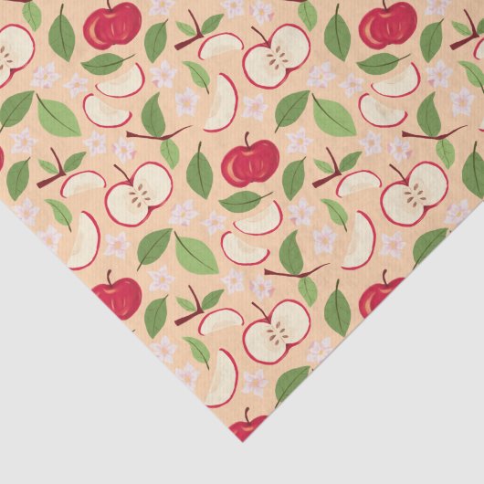 Muster-Kollektion für Obstkörbe - Äpfel Seidenpapier (Ausschnitt)