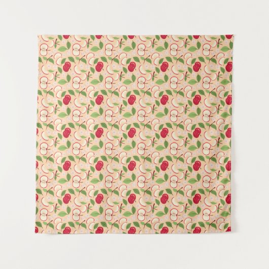 Muster-Kollektion für Obstkörbe - Äpfel Wandteppich (Vorderseite (Horizontal))