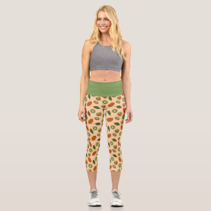 Muster-Kollektion für Obstkörbe - Kiwi Capri Leggings
