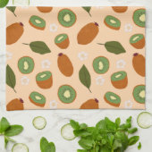 Muster-Kollektion für Obstkörbe - Kiwi Geschirrtuch (Gefaltet)