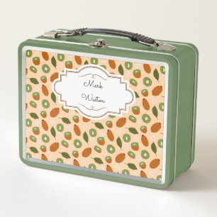 Muster-Kollektion für Obstkörbe - Kiwi Metall Brotdose