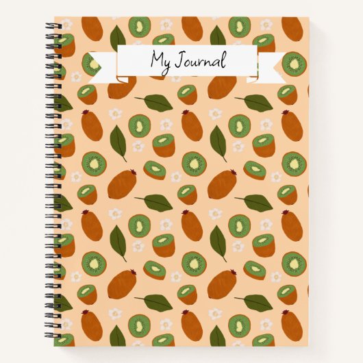 Muster-Kollektion für Obstkörbe - Kiwi Notizblock (Vorderseite)