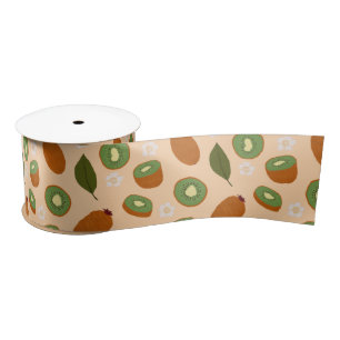 Muster-Kollektion für Obstkörbe - Kiwi Satinband