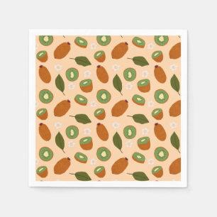Muster-Kollektion für Obstkörbe - Kiwi Serviette