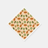 Muster-Kollektion für Obstkörbe - Kiwi Serviette (Ecke)