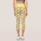 Muster-Kollektion für Obstkörbe - Lemon Capri Leggings (Rückseite)