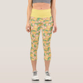 Muster-Kollektion für Obstkörbe - Lemon Capri Leggings (Vorderseite)