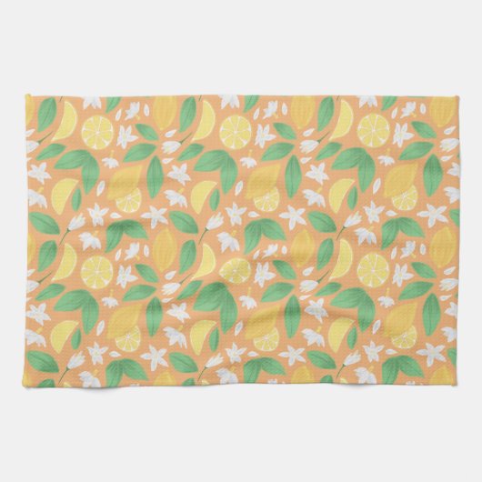 Muster-Kollektion für Obstkörbe - Lemon Geschirrtuch (Horizontal)