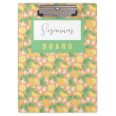 Muster-Kollektion für Obstkörbe - Lemon Klemmbrett (Vorderseite)