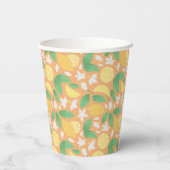 Muster-Kollektion für Obstkörbe - Lemon Pappbecher (Rückseite)