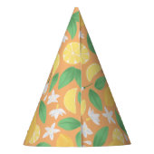 Muster-Kollektion für Obstkörbe - Lemon Partyhütchen (Rückseite)