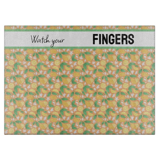 Muster-Kollektion für Obstkörbe - Lemon Schneidebrett (Vorderseite)