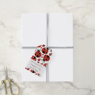 Muster Ladybugs, Red Ladybugs, Sweet 16 Geschenkanhänger